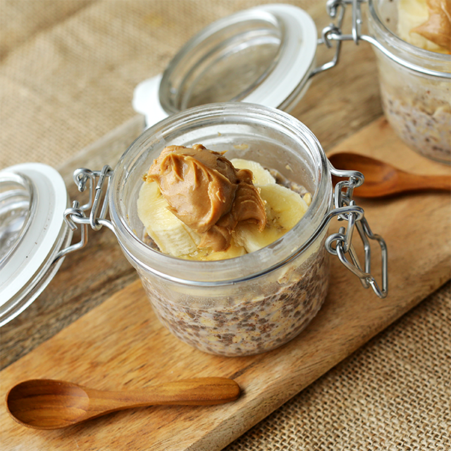 Peanut Butter & Banana Overnight Oats