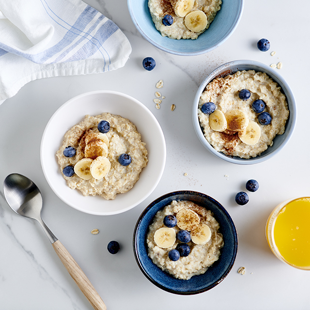 Blueberry, Banana and Cinnamon Porridge